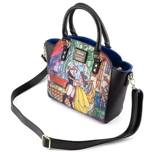 Loungefly Disney Beauty and the Beast Belle Castle Crossbody Bag - Picture 3 of 5
